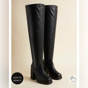 Torrid over the knee platform boots